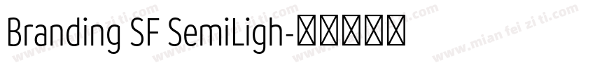 Branding SF SemiLigh字体转换
